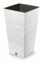 Prosperplast Květináč FURU SQUARE 36,5cm bílý