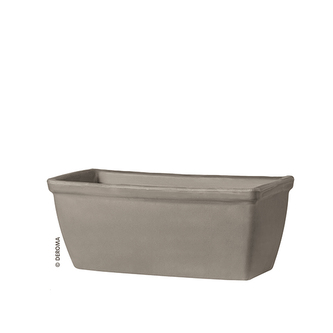 DEROMA Květináč Cassetta Roma Liscia Grafite 42 cm