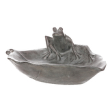 Krmítko pro ptáčky - list, polyresin.