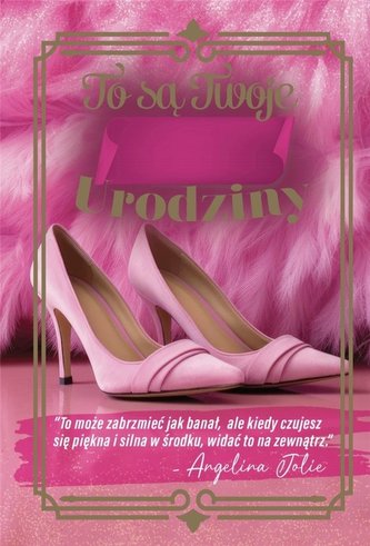 Karnet Urodzinowy z wymiennymi cyframi