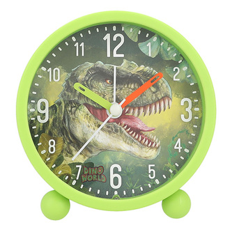Stolní budík Dino World, T-Rex, zelený
