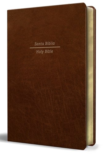 Biblia Bilingüe Reina Valera 1960/ESV Tamaño Grande Piel Marrón / Bilingual Bibl E Rvr60/English Standard Large Size Large Print