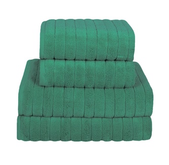 Ručník nebo osuška, Mikrobavlna Deluxe, tmavě zelená 70 x 140 cm
