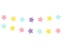 Papírová girlanda pastelové hvězdičky 200 cm