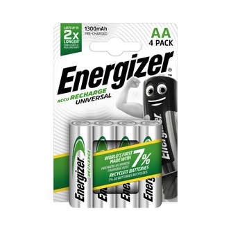 Nabíjecí baterie Energizer UNIVERSAL AA 1300mAh 4pack