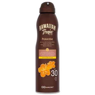 Hawaiian Tropic Protective Dry Oil Continuous Spray SPF 30 177 ml