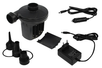 Elektrická pumpa na 12V/220V/baterie k nafukovací matraci