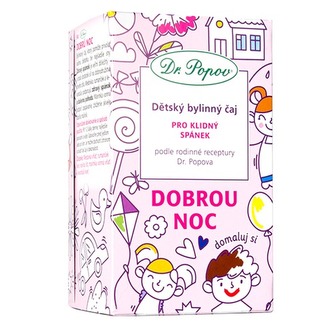 Dobrou noc, dětský bylinný čaj, 30 g Dr. Popov