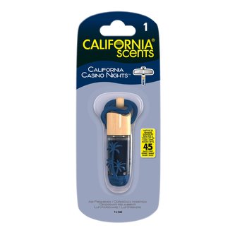 California scents Hanging Vial California Casino Nights