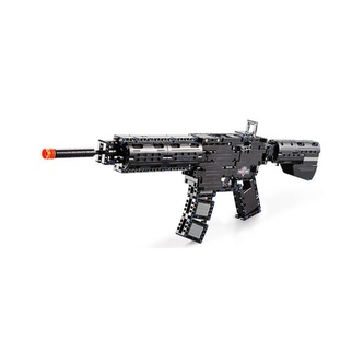 CaDA stavebnice útočná puška M4A1 Mauser, 621 dílků, zásobník na střelbu gumičkami
