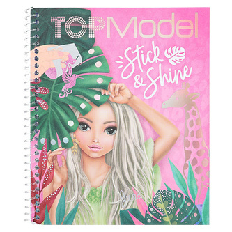 Kreativní sešit Top Model, Blok a lesklé lepicí fólie, June Kreativní sešit Top Model, Blok a lesklé lepicí fólie, June
