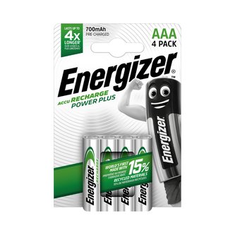 Nabíjecí baterie Energizer POWER Plus AAA 700mAh 4pack