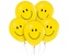 Latexové balonky žluté - smajlík 30 cm - 5 ks