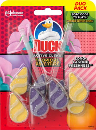 Duck WC závěs Active Clean Tropical Adventure, 2× 38,6 g