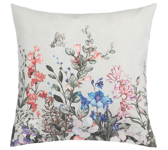 Povláček EMA - kvítí fialová, šedá - 45x45 cm