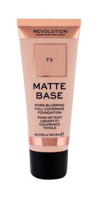 Makeup Revolution London Matte Base Makeup 28 ml F3 pro ženy