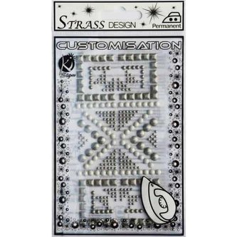 Samolepka na textil zažehlovací štrasová ETHNO DESIGN