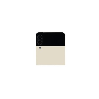 Zadní kryt vč Displeje + Čočky Fotoaparátu Samsung F711B Galaxy Z Flip 3 5G Cream (Service Pack)