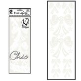 Samolepka na textil sametová, zažehlovací,motiv NOEUDS2- mašle 2