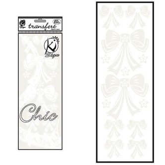 Samolepka na textil sametová, zažehlovací,motiv NOEUDS2- mašle 2