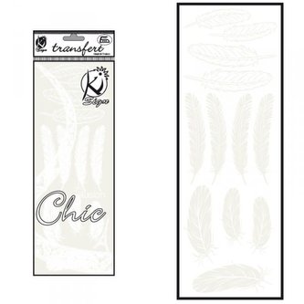 Samolepka na textil sametová, zažehlovací,motiv PLUMES2- peří 2