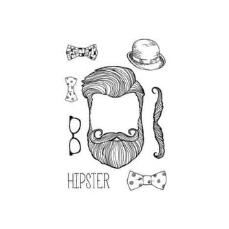 Samolepka na textil, zažehlovací, 19x28 cm, motiv HIPSTER
