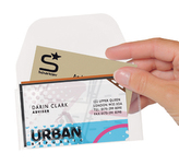 3L Office samolepicí kapsa na vizitky, 105 x 60 mm, s chlopní, 10 ks