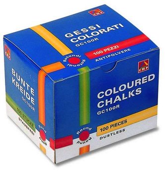 Barevné křídy box 100 ks-červená