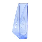 Office Products stojan na časopisy, A4/70 mm, transparentní modrý