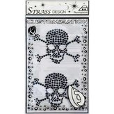 Samolepka na textil zažehlovací štrasová PIRATES