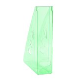 Office Products stojan na časopisy, A4/70 mm, transparentní zelený