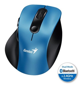 GENIUS Ergo 9000S Blue/ duální Bluetooth + 2,4GHz/ 2400 dpi/ bezdrátová/ tichá/ modrá GENIUS Ergo 9000S Blue/ duální Bluetooth + 2,4GHz/ 2400 dpi/ bezdrátová/ tichá/ modrá