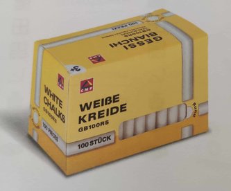 Křída bílá PRIMO kulatá, 9 x 80mm, 100ks