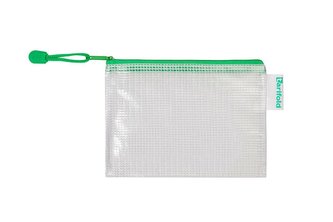 tarifold obálka se zipem, A5, PVC síťovina, zelená, 8 ks