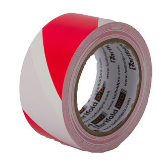 tarifold podlahová označovací páska Safety, 50 mm x 33 m, červená/bílá, 1 ks