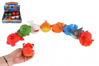 Zvířátko mořské mačkací antistresové silikon 30cm mix druhů (1 ks) Zvířátko mořské mačkací antistresové silikon 30cm mix druhů (1 ks)