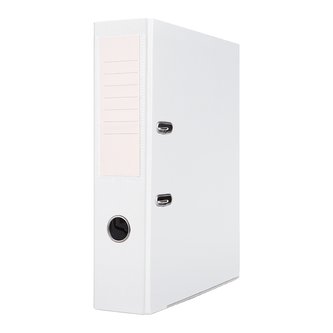 Office Products pákový pořadač Basic, A4/75 mm, PP, kovová lišta, bílý