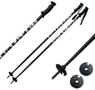 Sjezdové hole CALTER® X-SKI, vel. 120cm, černé