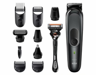 Braun MGK7321 multifunkční zastřihovač, vlasy, vousy, chloupky, voděodolný + Gillette Fusion ProGlide