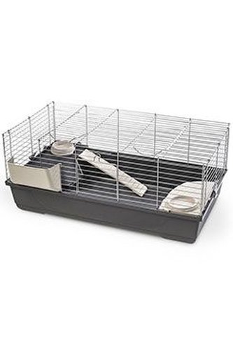 Klec Bunny Bungallow Deluxe skládaná antracitová 100cm