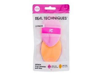 Real Techniques Miracle 2-In-1 Powder Puff Aplikátor 2 ks Duo pro ženy