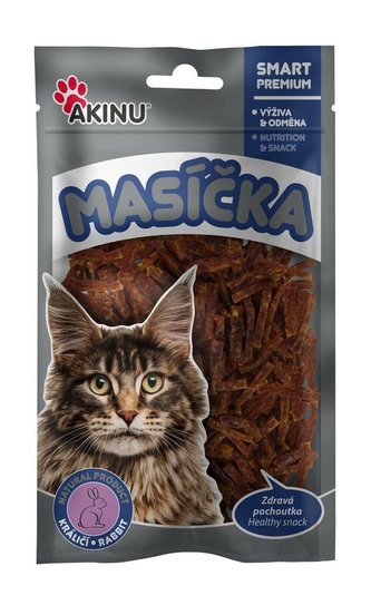 Akinu králičí nudličky pro kočky 50g