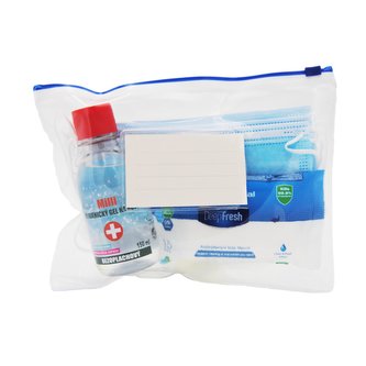 Student Start Anti-Covid Pack - Rouška 10 ks, Gel 150 ml a Antibakteriální ubrousky 15 ks