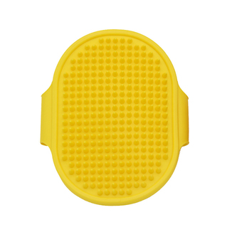 Vyčesávací masážní kartáč pro kočky 13cm Žlutá