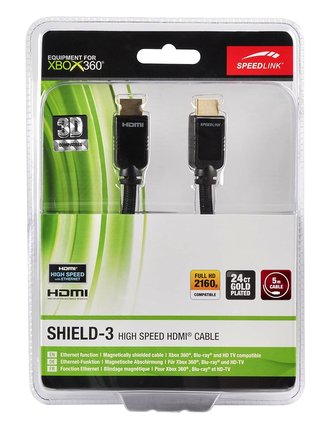 Speedlink vysokorychlostní kabel SHIELD-3 s ethernetem 5m (SL-2316-BK-500)