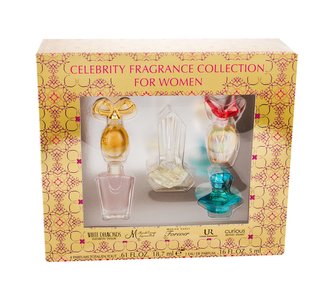 Elizabeth Arden Celebrity Fragrance Collection edp Eliz. Taylor White Diamonds 3,7ml+edp Mariah Carey Luscious Pink 5ml+edp Mariah Carey Forever 5ml+edp Usher UR 5ml+edp Britney Spears Curious 5ml