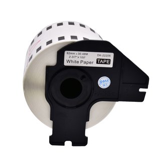 Brother DK-22205, 62mm x 30,48m, držák + role etiket