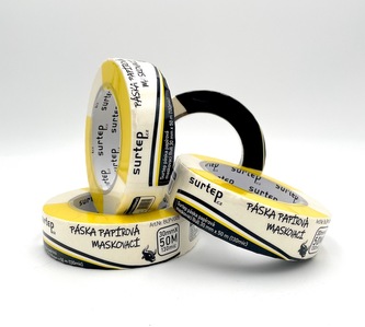 Páska papírová maskovací Bull 30mm x 50m (130mic)