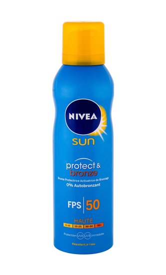 Nivea Sun Opalovací přípravek na tělo Protect & Bronze Sun Spray 200 ml SPF50 unisex