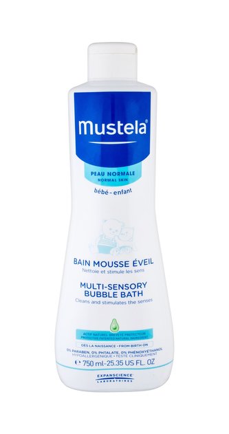 Mustela Bébé Sprchový gel Multi-Sensory Bubble Bath 750 ml pro děti